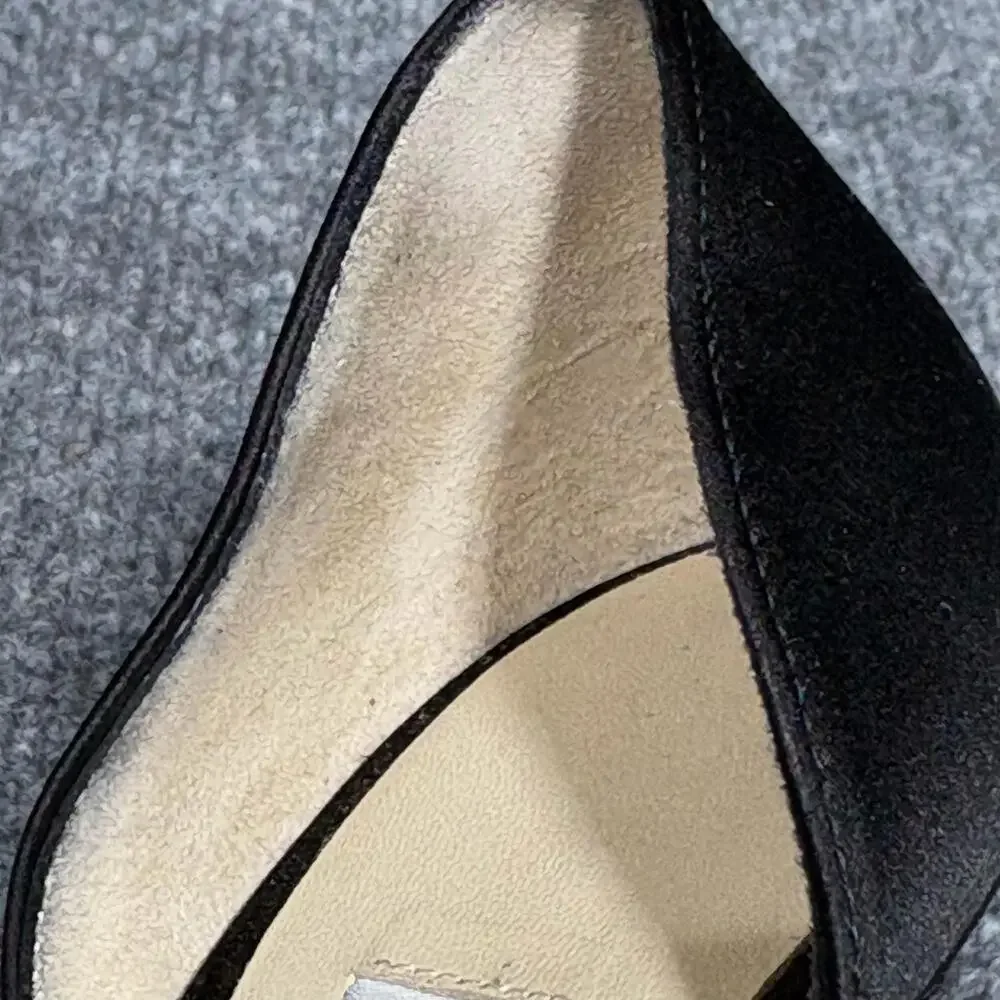 Jimmy Choo Shoes Womens 5.5 35.5 Black Satin D'Orsay Knotted Bow Heels Kitty 85
